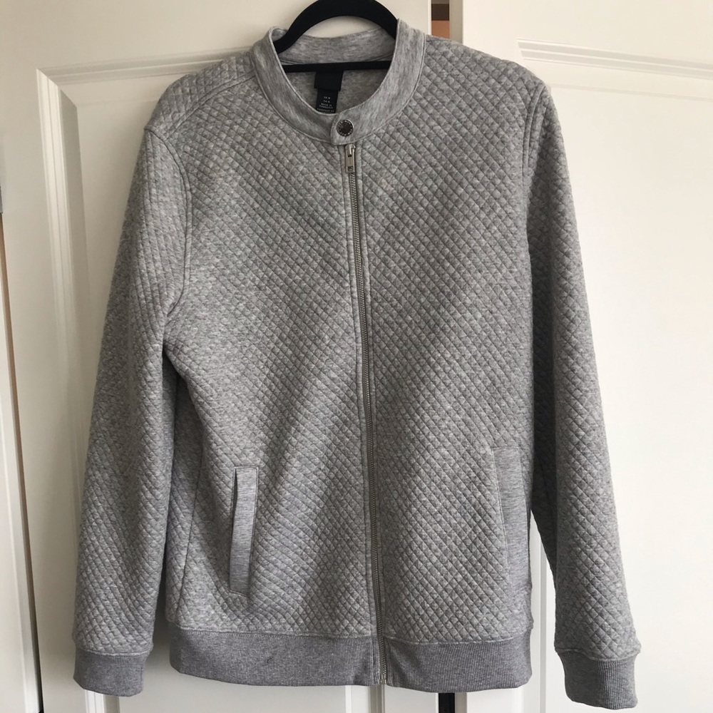 Gray Biker Jacket